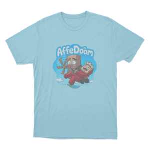 AffeDoom Sommar Unisex T Shirt Sky Blue
