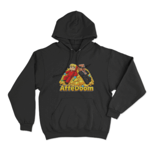 Affedoom Gold Mountain Duo Unisex Hoodie Black