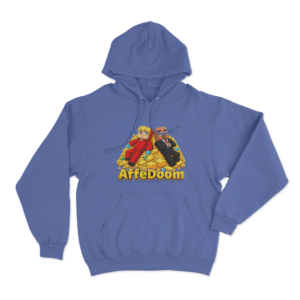 Affedoom Gold Mountain Duo Unisex Hoodie Blue