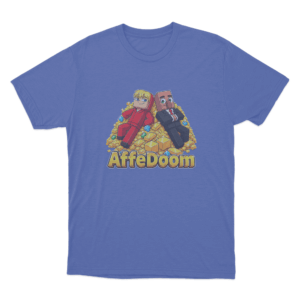 Affedoom Gold Mountain Duo Unisex T Shirt Blue