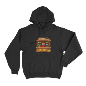 Affedoom Market Stall Shopkeeper Unisex Hoodie Black