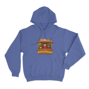 Affedoom Market Stall Shopkeeper Unisex Hoodie Blue