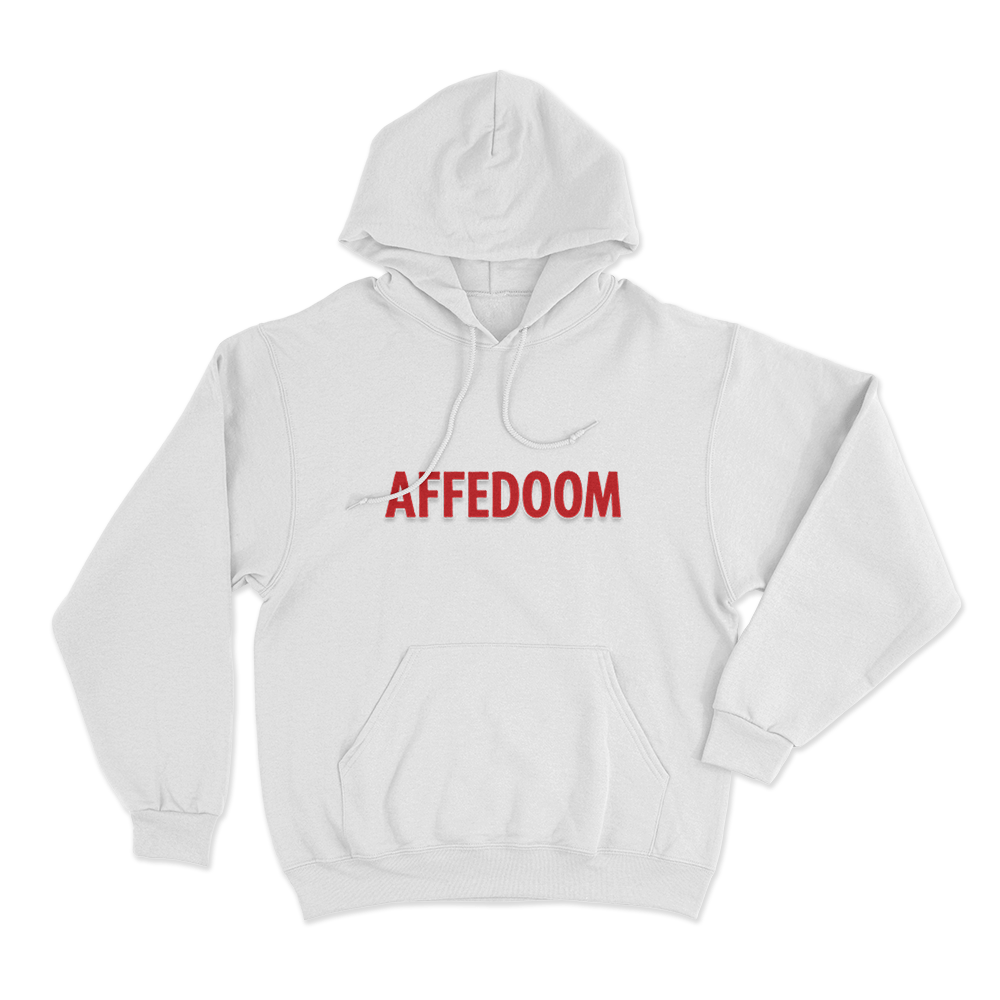 AffedoomLogo Unisex Hoodie White AffedoomLogo Unisex Hoodie White
