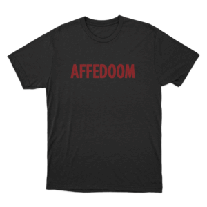 AffedoomLogo Unisex T Shirt Black